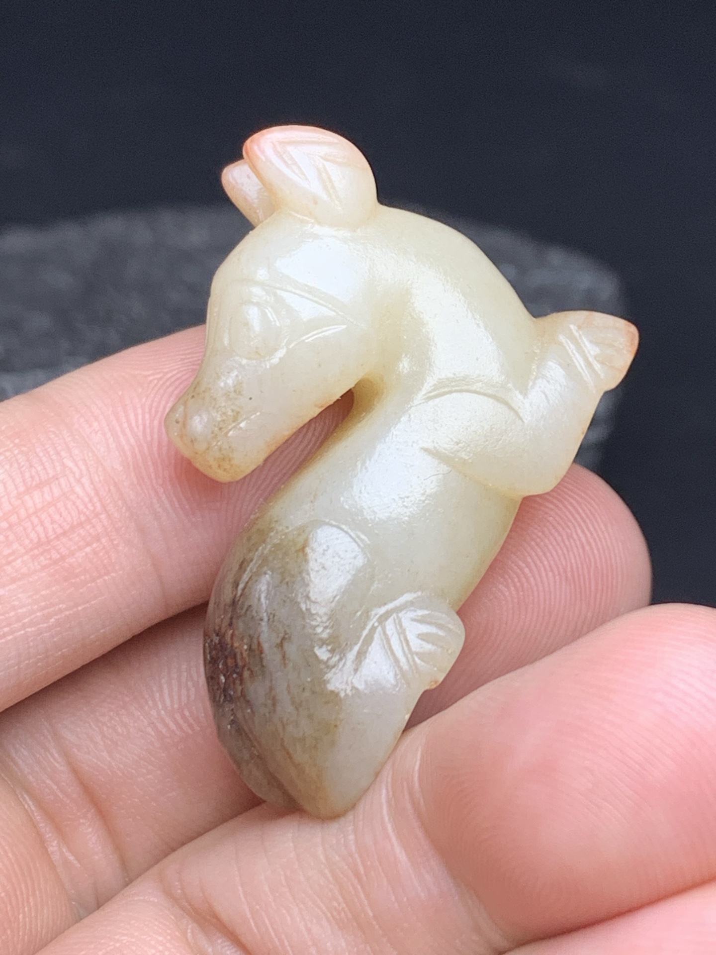 Chinese Natural Jade Carved beasts