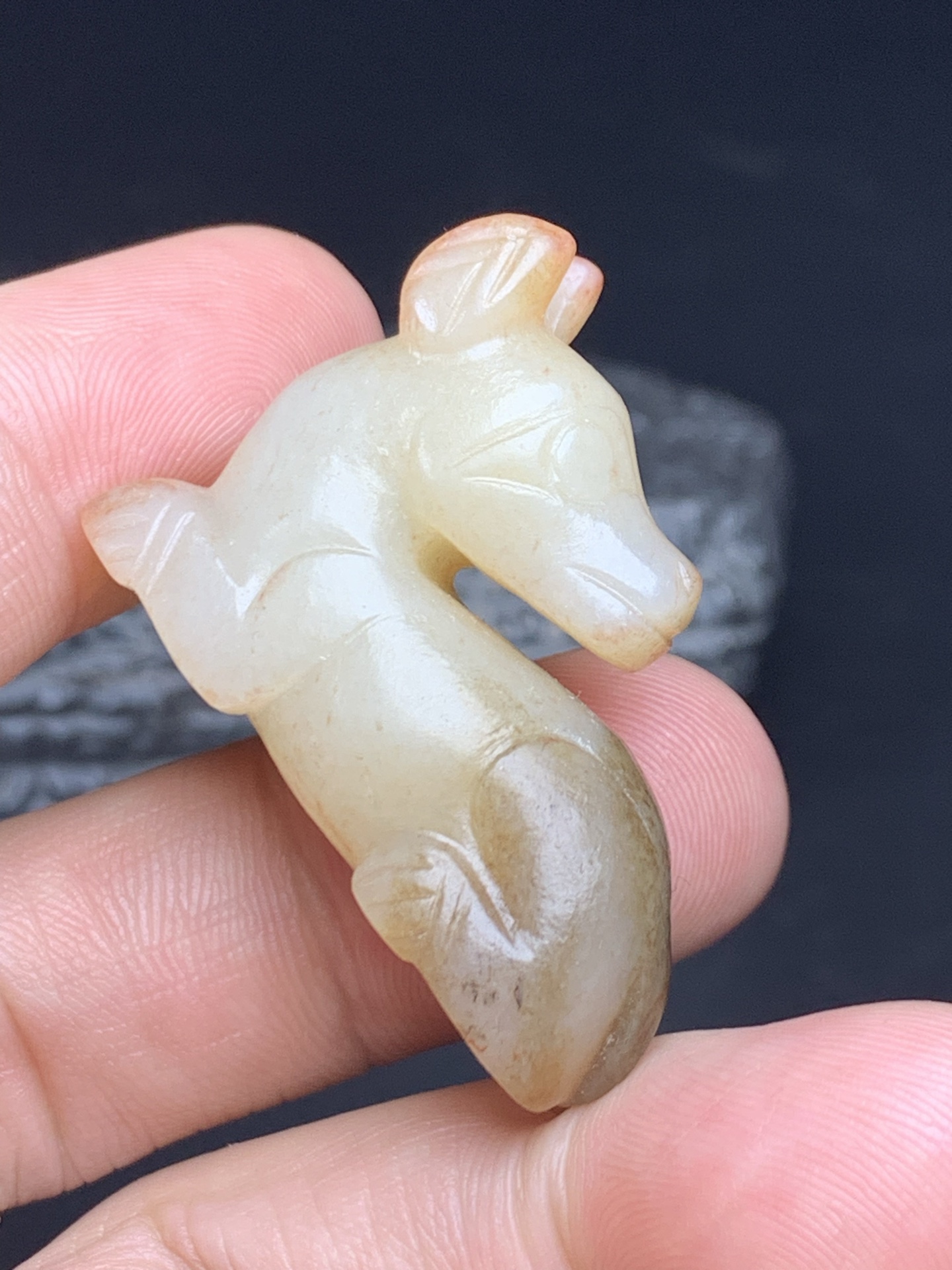 Chinese Natural Jade Carved beasts