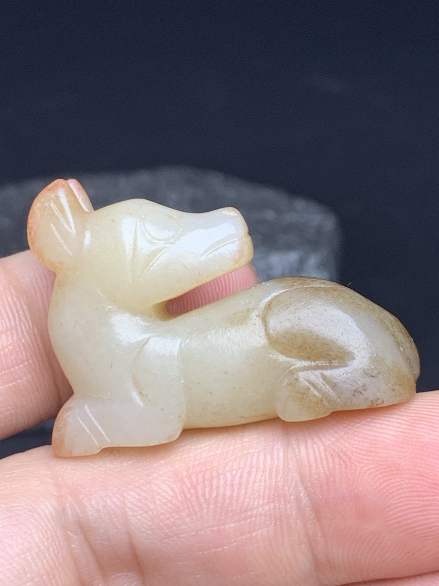 Chinese Natural Jade Carved beasts