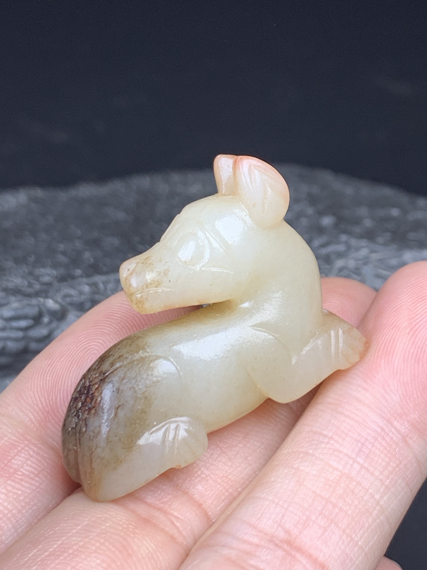 Chinese Natural Jade Carved beasts