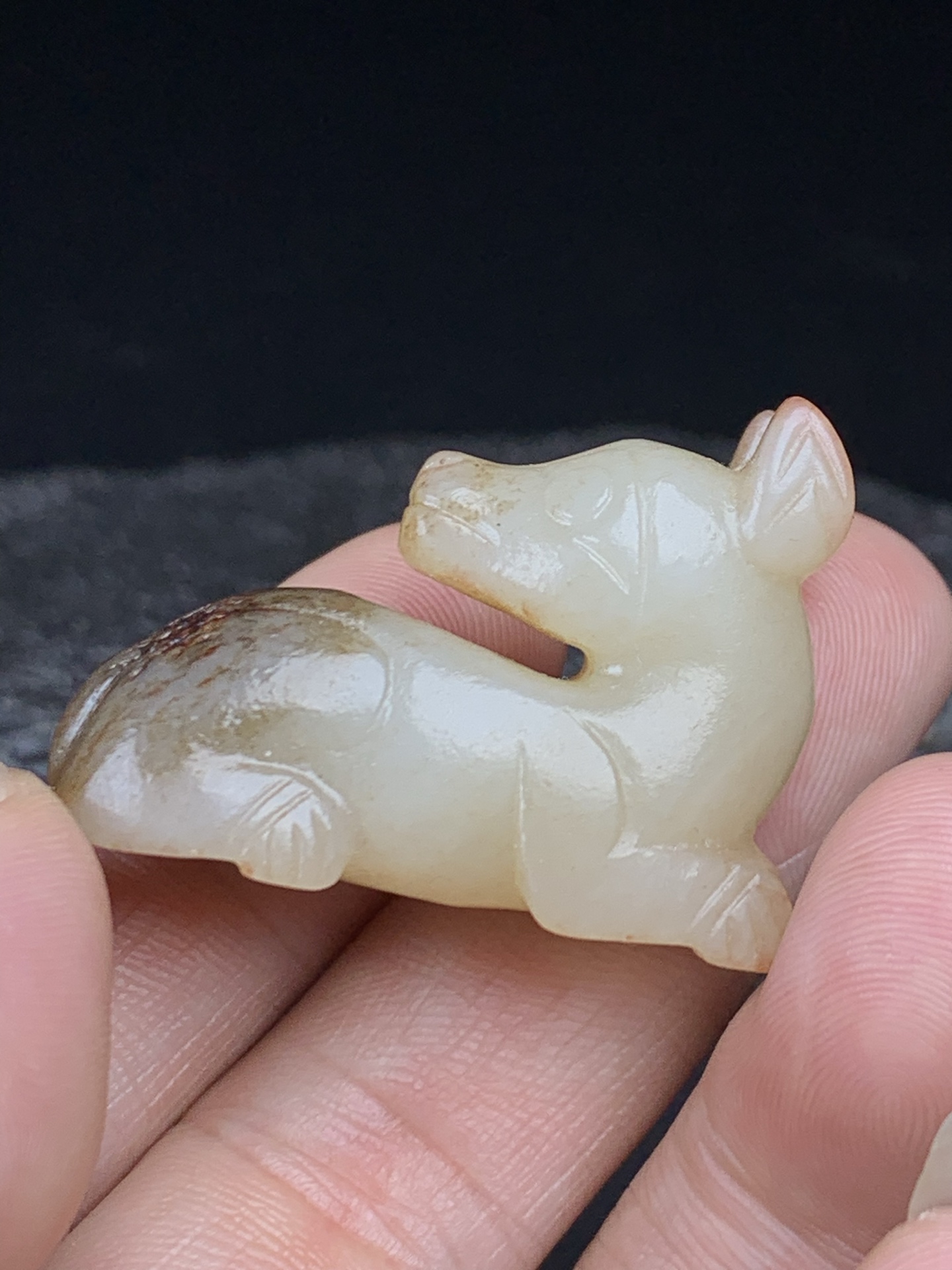 Chinese Natural Jade Carved beasts