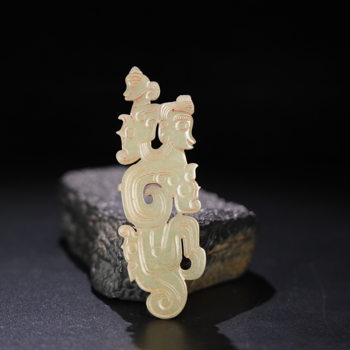 Chinese Natural Jade Carved Pendants