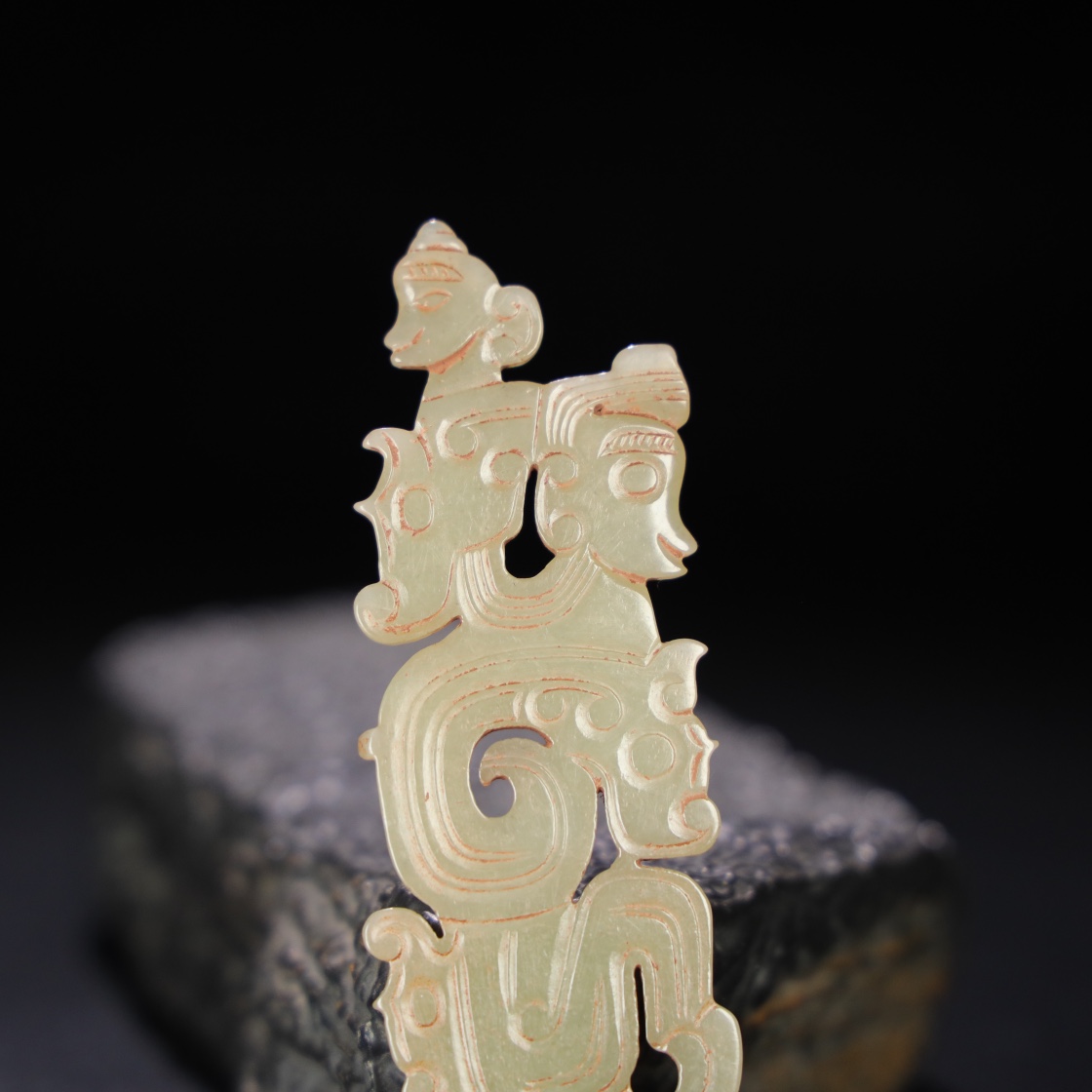 Chinese Natural Jade Carved Pendants