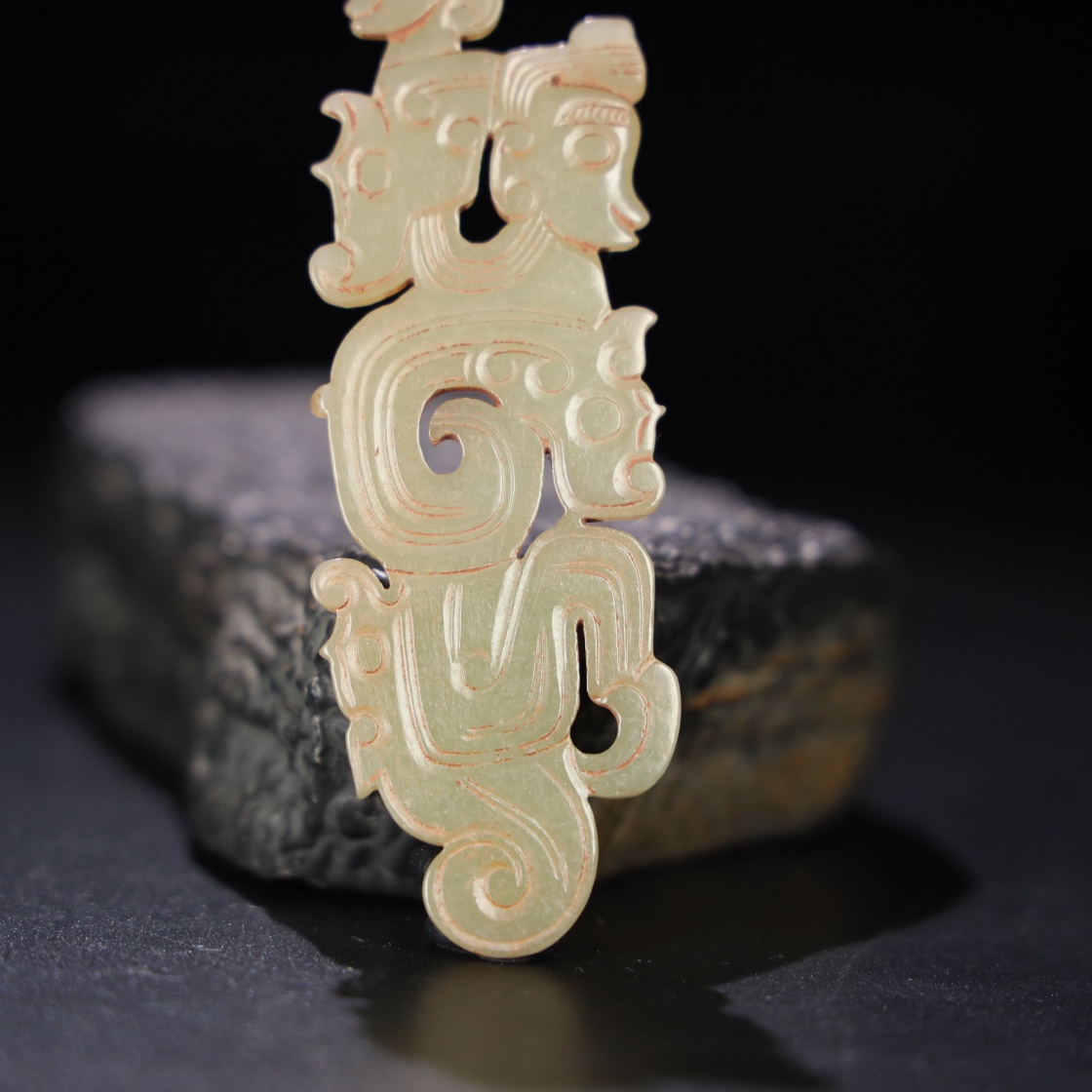 Chinese Natural Jade Carved Pendants