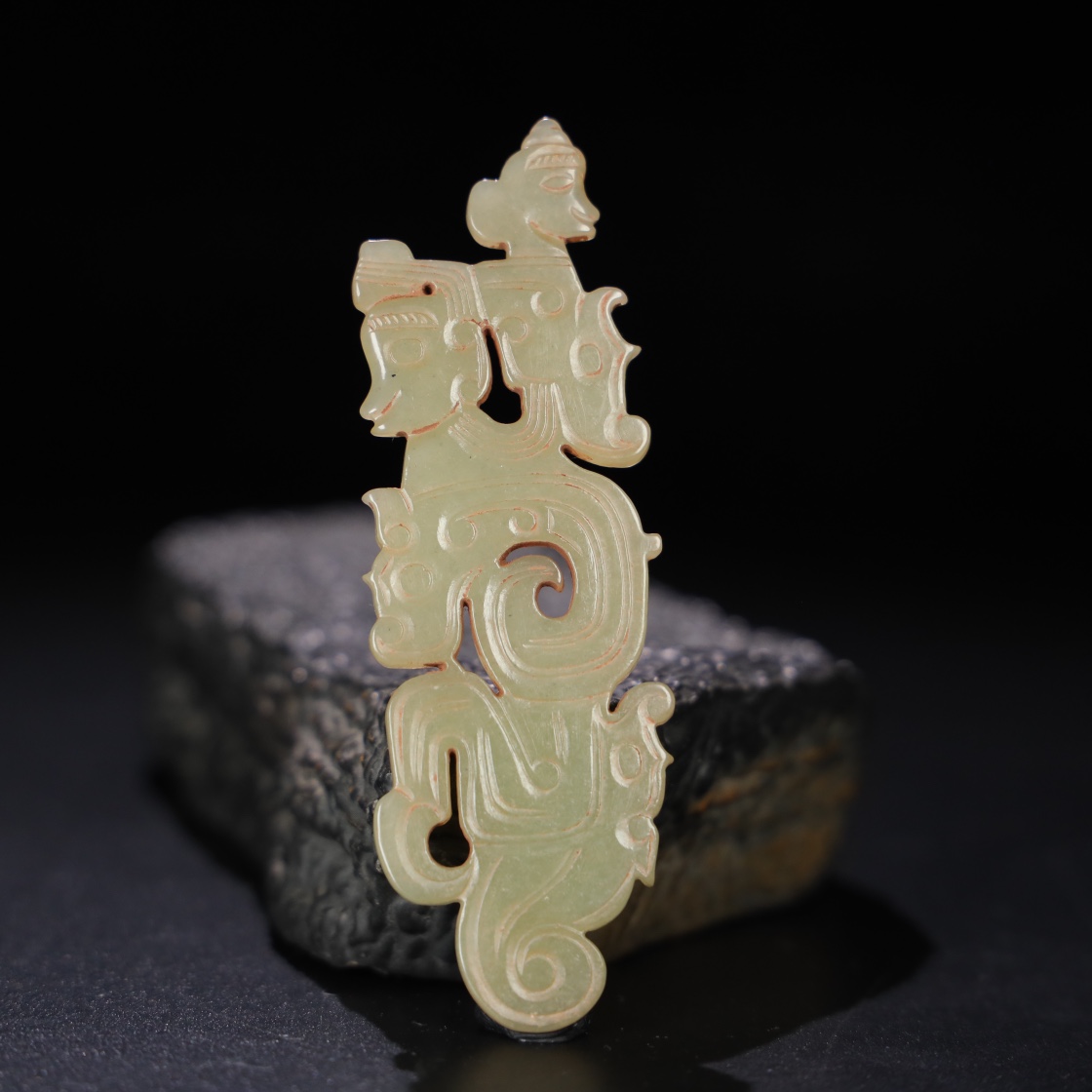Chinese Natural Jade Carved Pendants