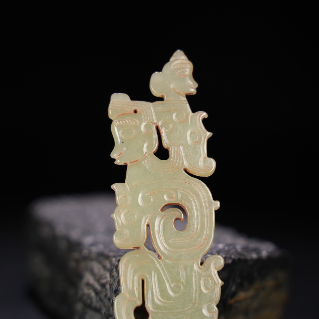 Chinese Natural Jade Carved Pendants