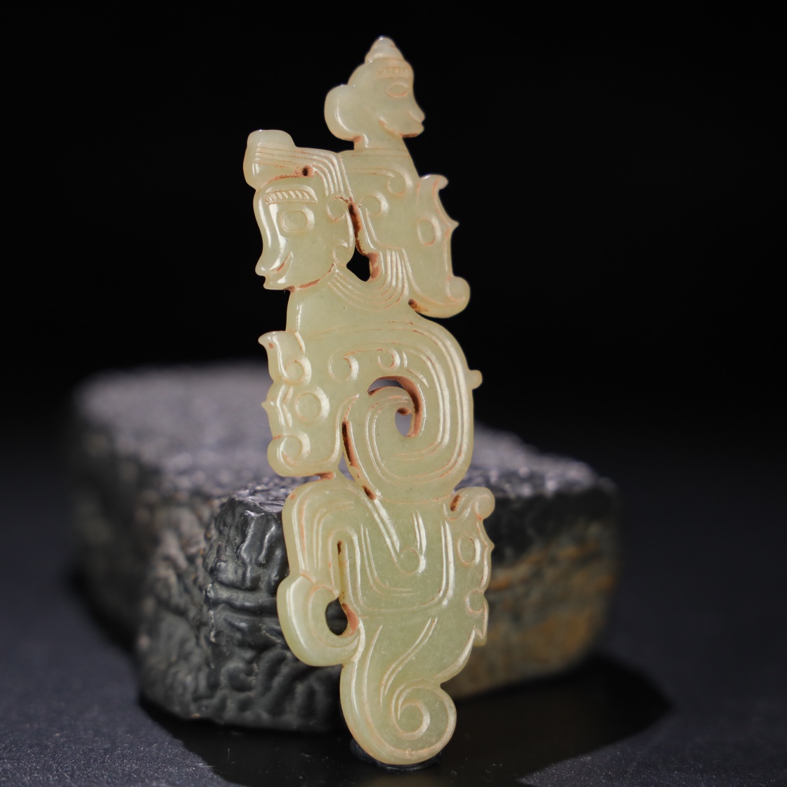 Chinese Natural Jade Carved Pendants