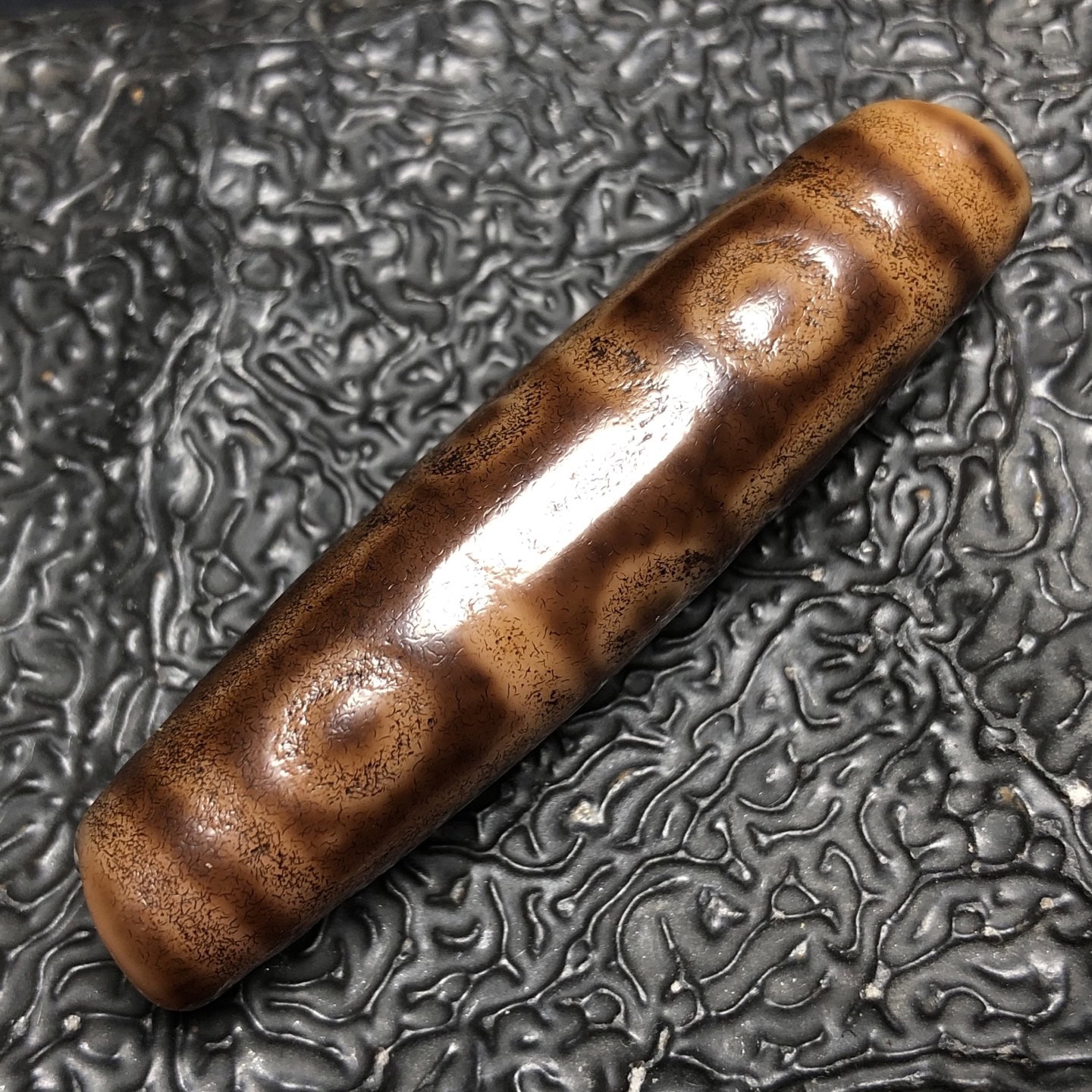 Chinese Natural Agate DZI Beads