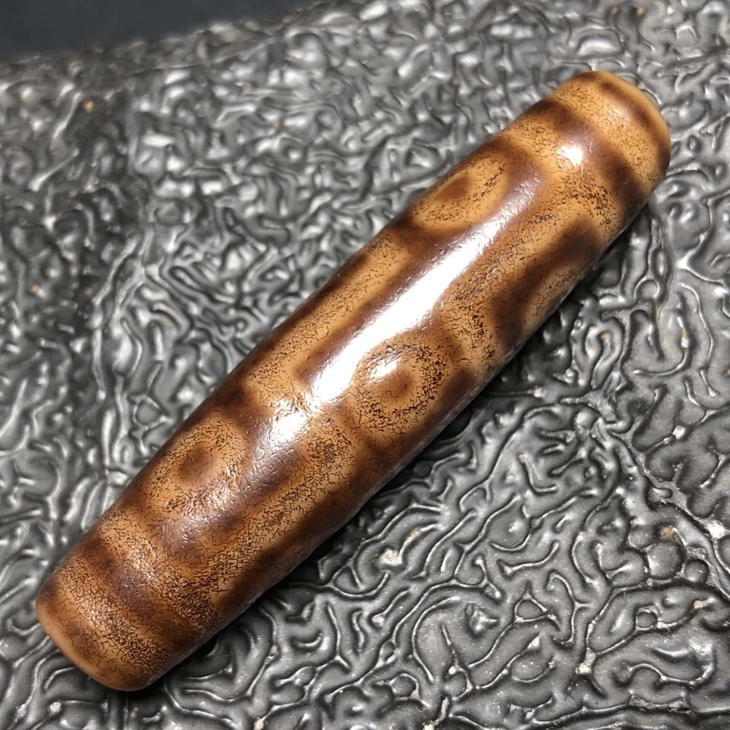 Chinese Natural Agate DZI Beads