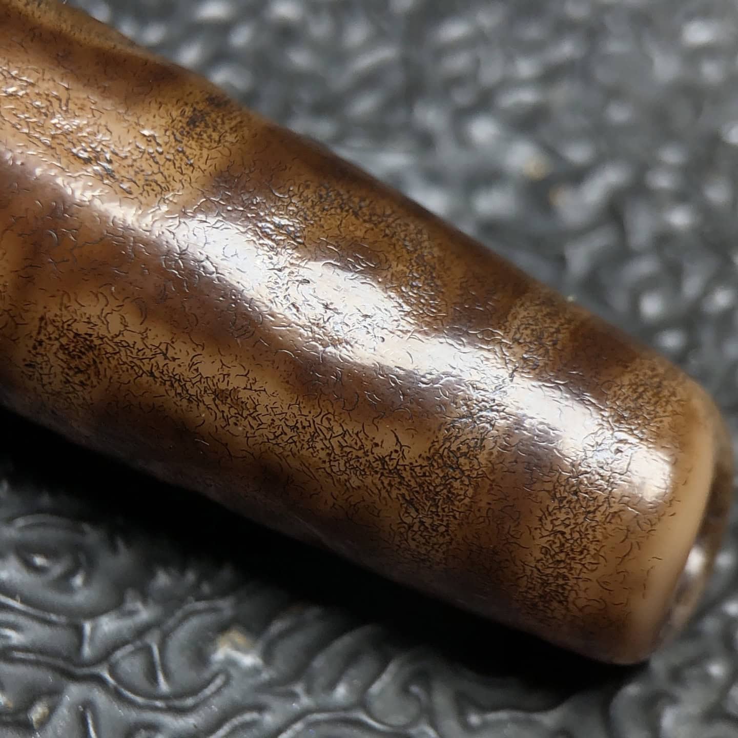 Chinese Natural Agate DZI Beads