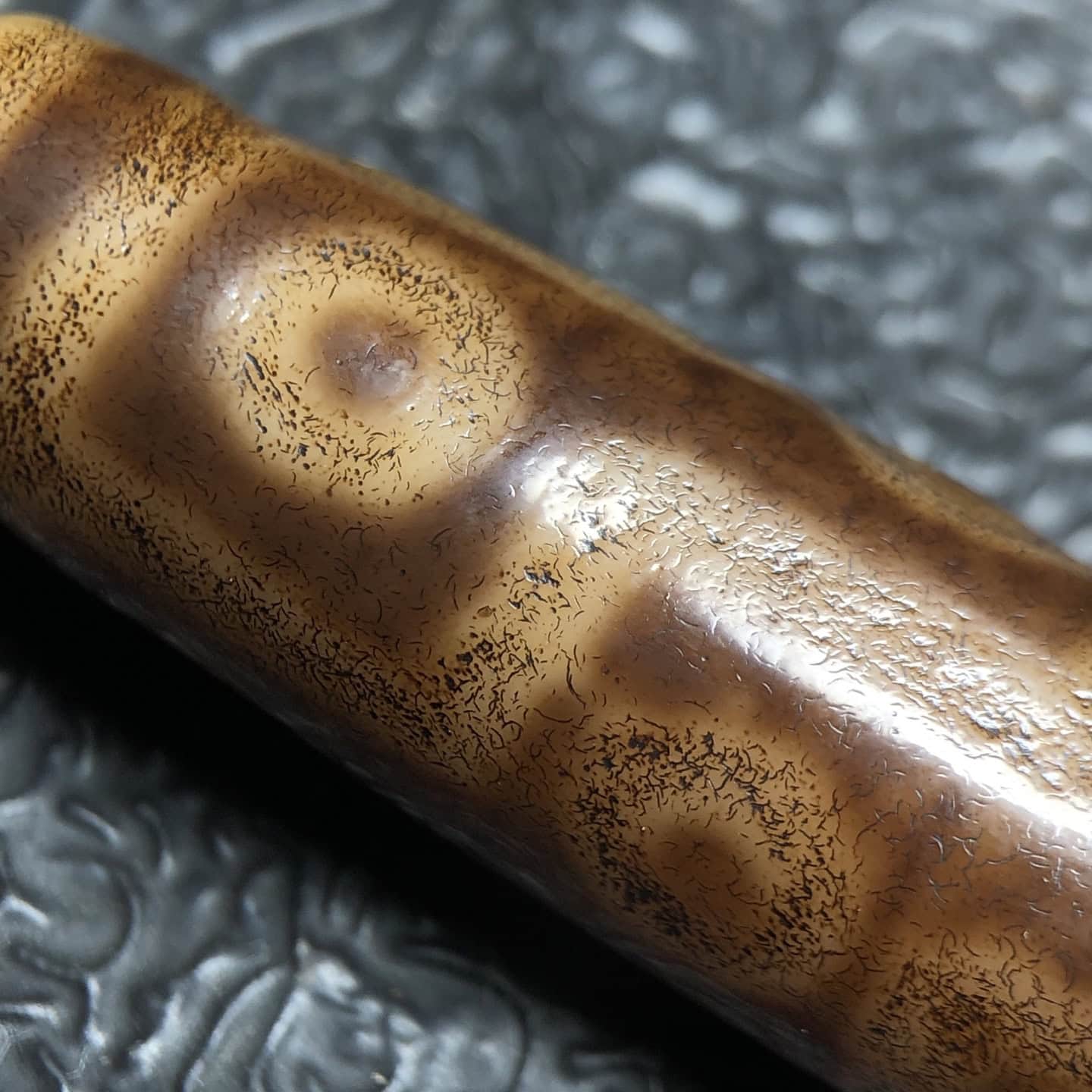 Chinese Natural Agate DZI Beads