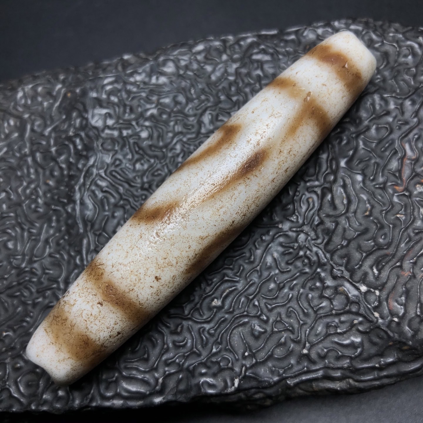 Chinese Natural Agate DZI Beads