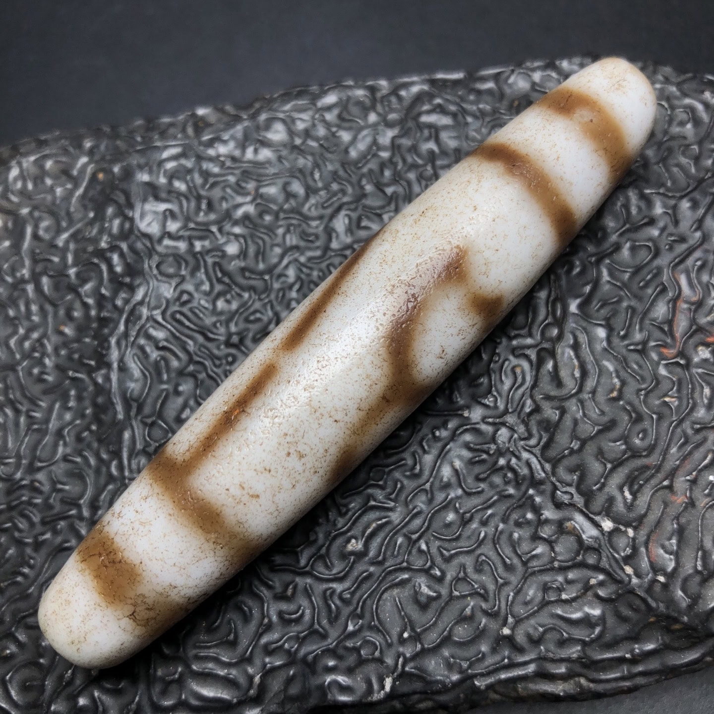 Chinese Natural Agate DZI Beads