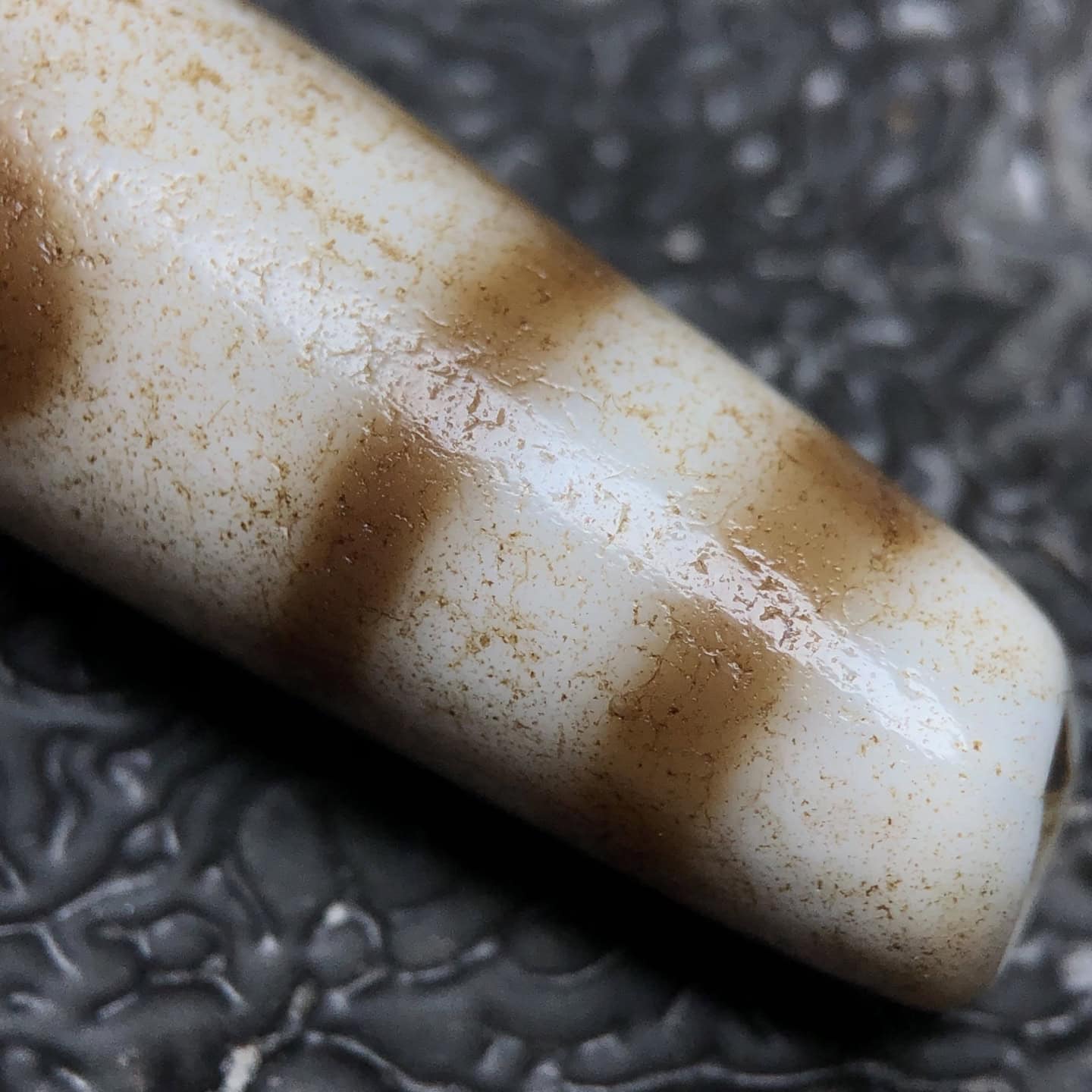 Chinese Natural Agate DZI Beads