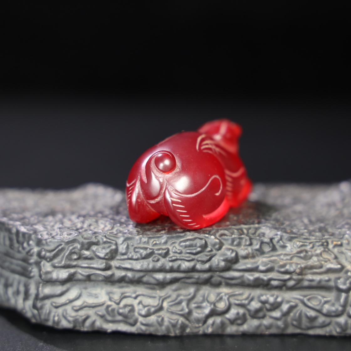 Chinese Natural Jade Carved Animal handles