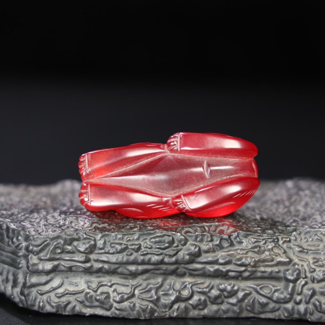 Chinese Natural Jade Carved Animal handles