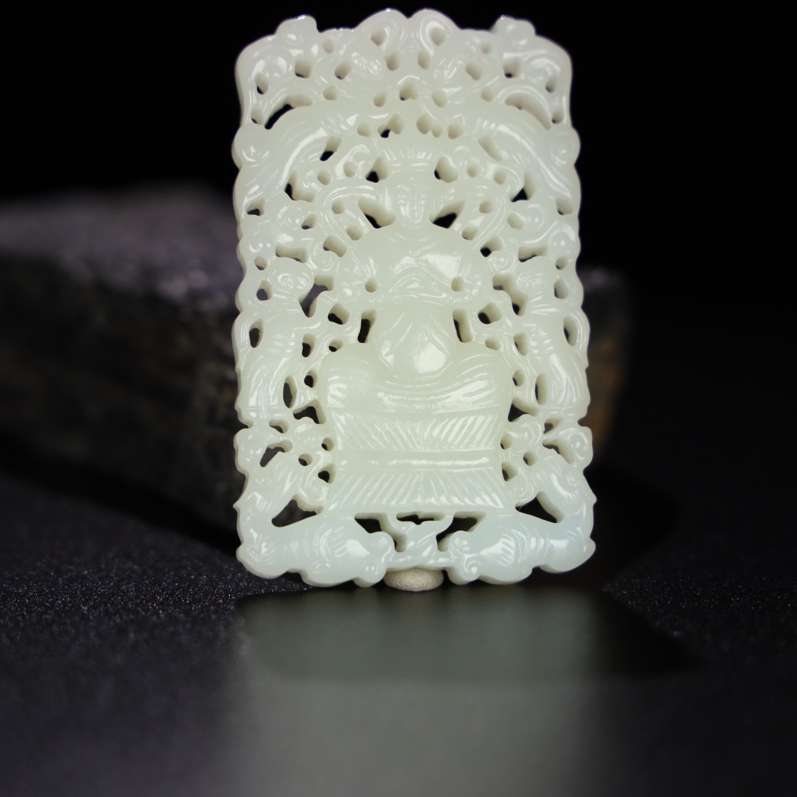 Chinese Natural Jade Carved Pendant