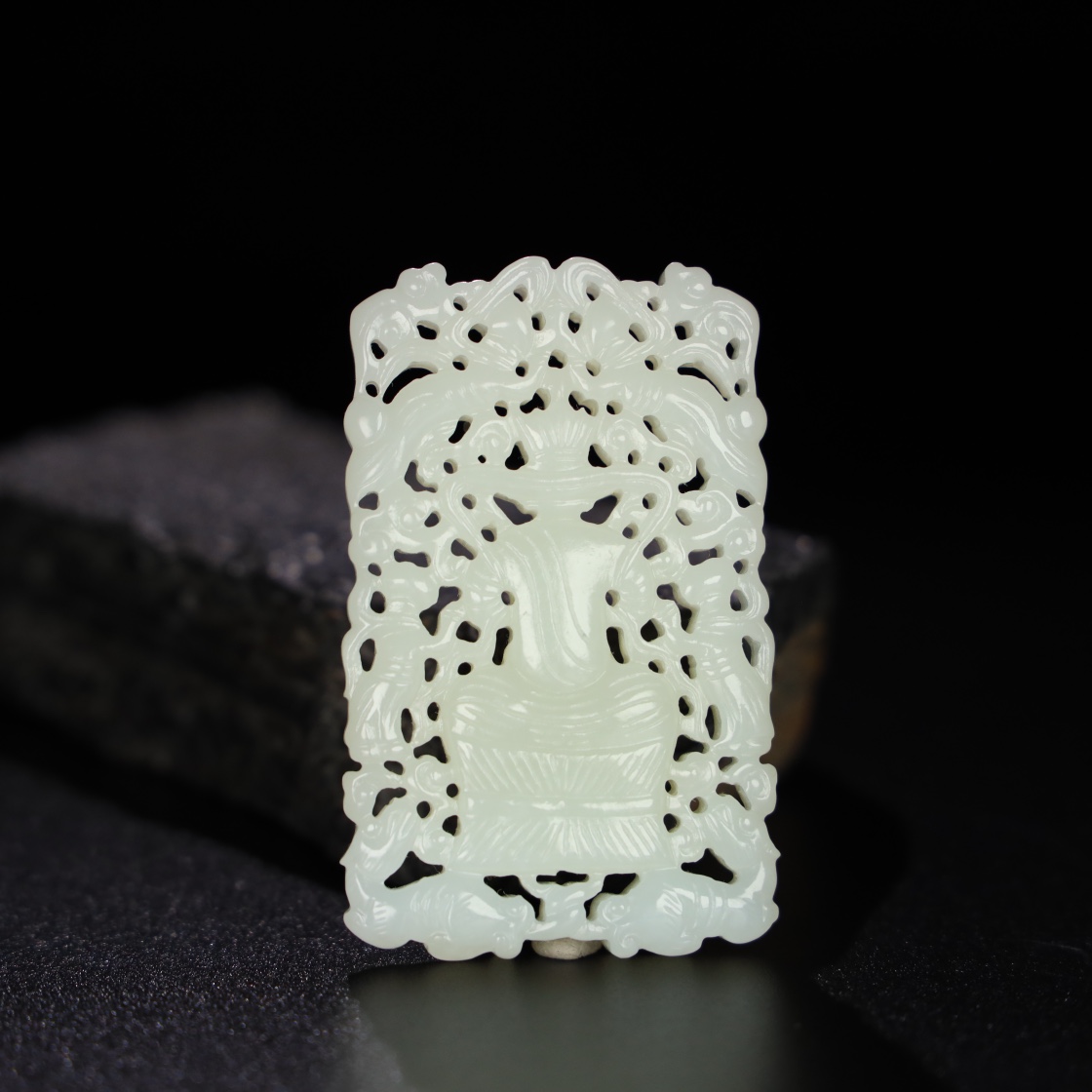 Chinese Natural Jade Carved Pendant
