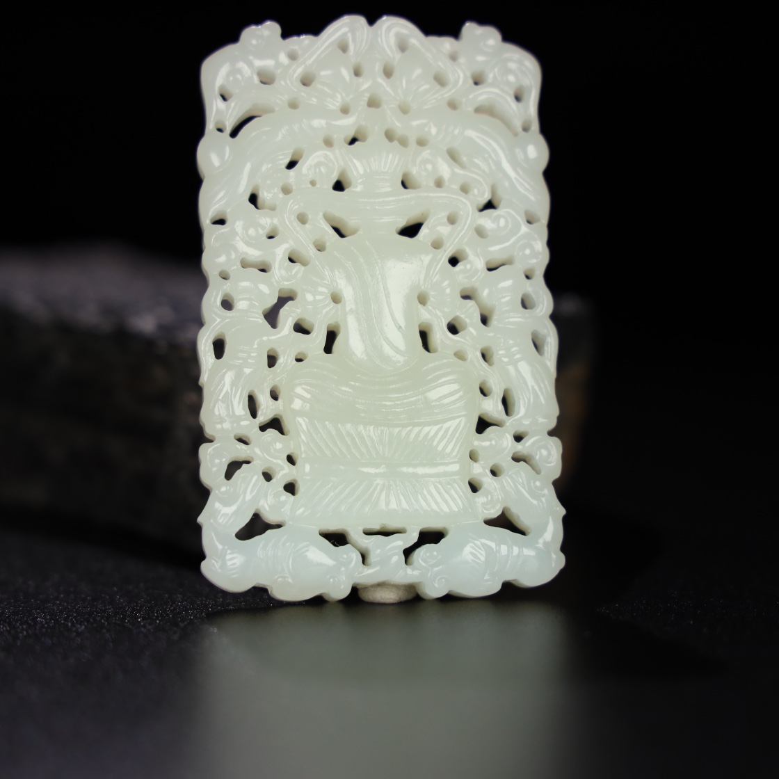 Chinese Natural Jade Carved Pendant