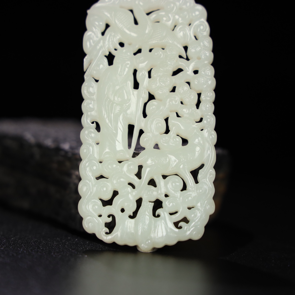 Chinese Natural Jade Carved Pendant