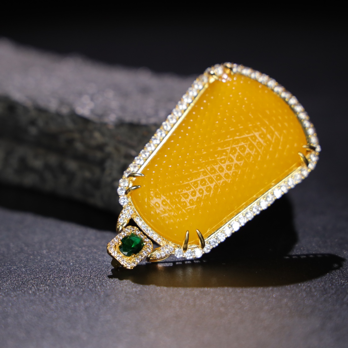 Chinese Natural Jade Carved Pendant