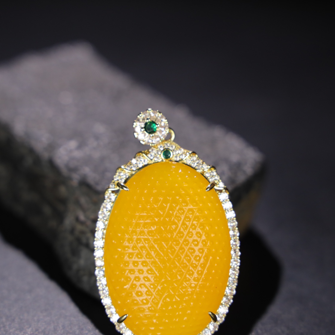 Chinese Natural Jade Carved Pendant