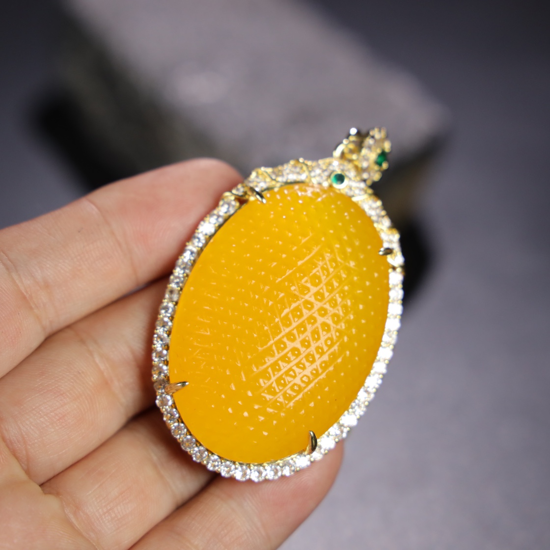 Chinese Natural Jade Carved Pendant