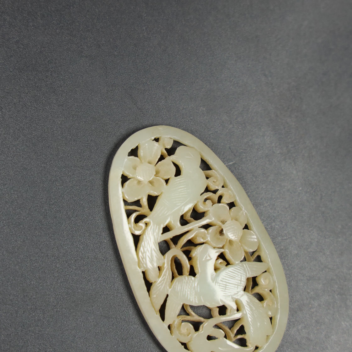 Chinese Natural Jade Carved Pendant
