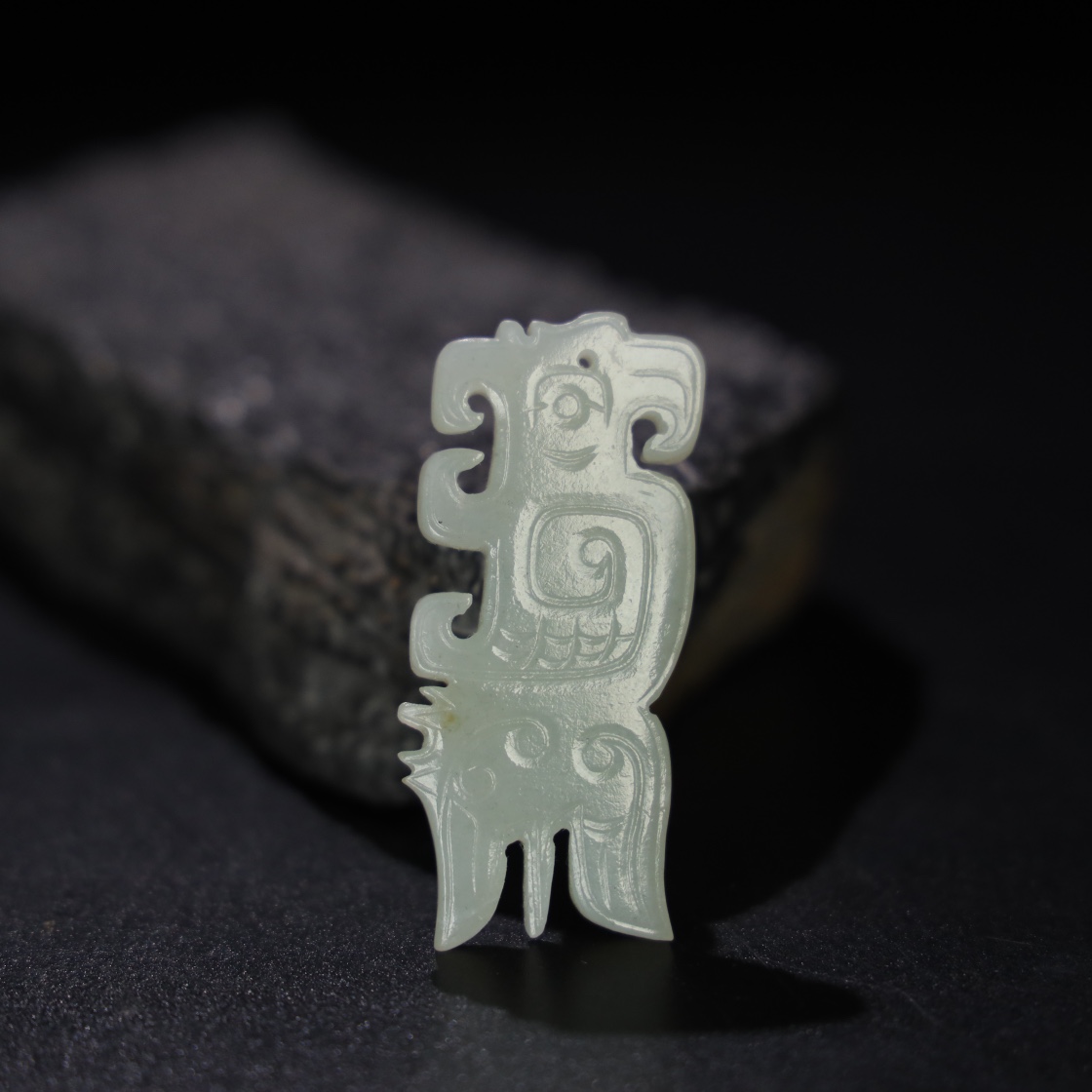 Chinese Natural Jade Carved Pendant