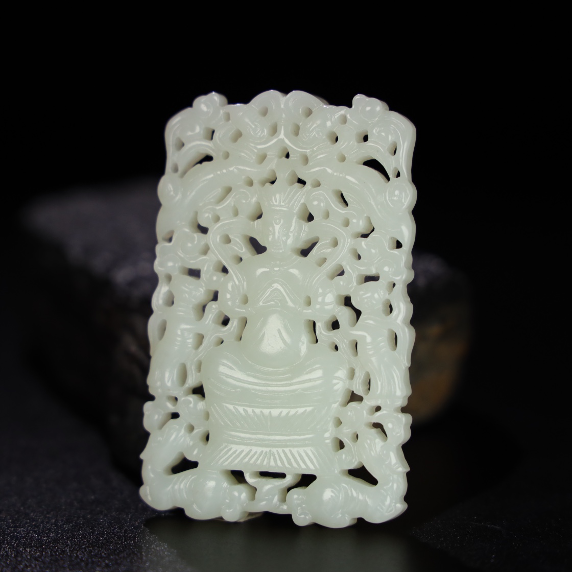 Chinese Natural Jade Carved Pendant