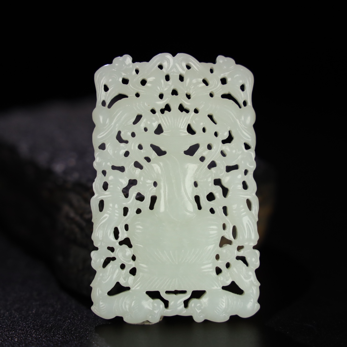 Chinese Natural Jade Carved Pendant
