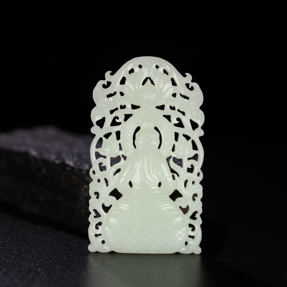 Chinese Natural Jade Carved Pendant