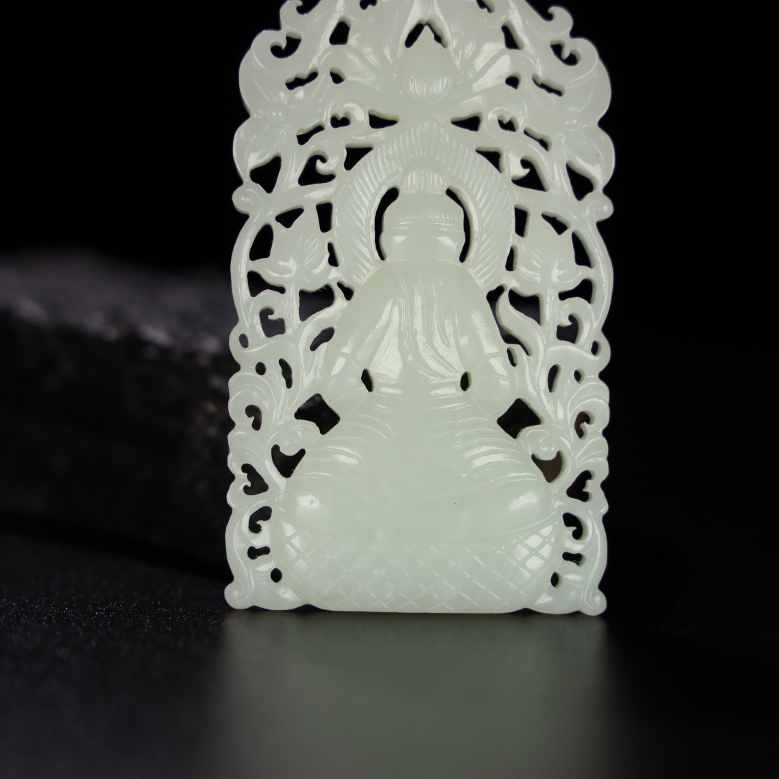 Chinese Natural Jade Carved Pendant