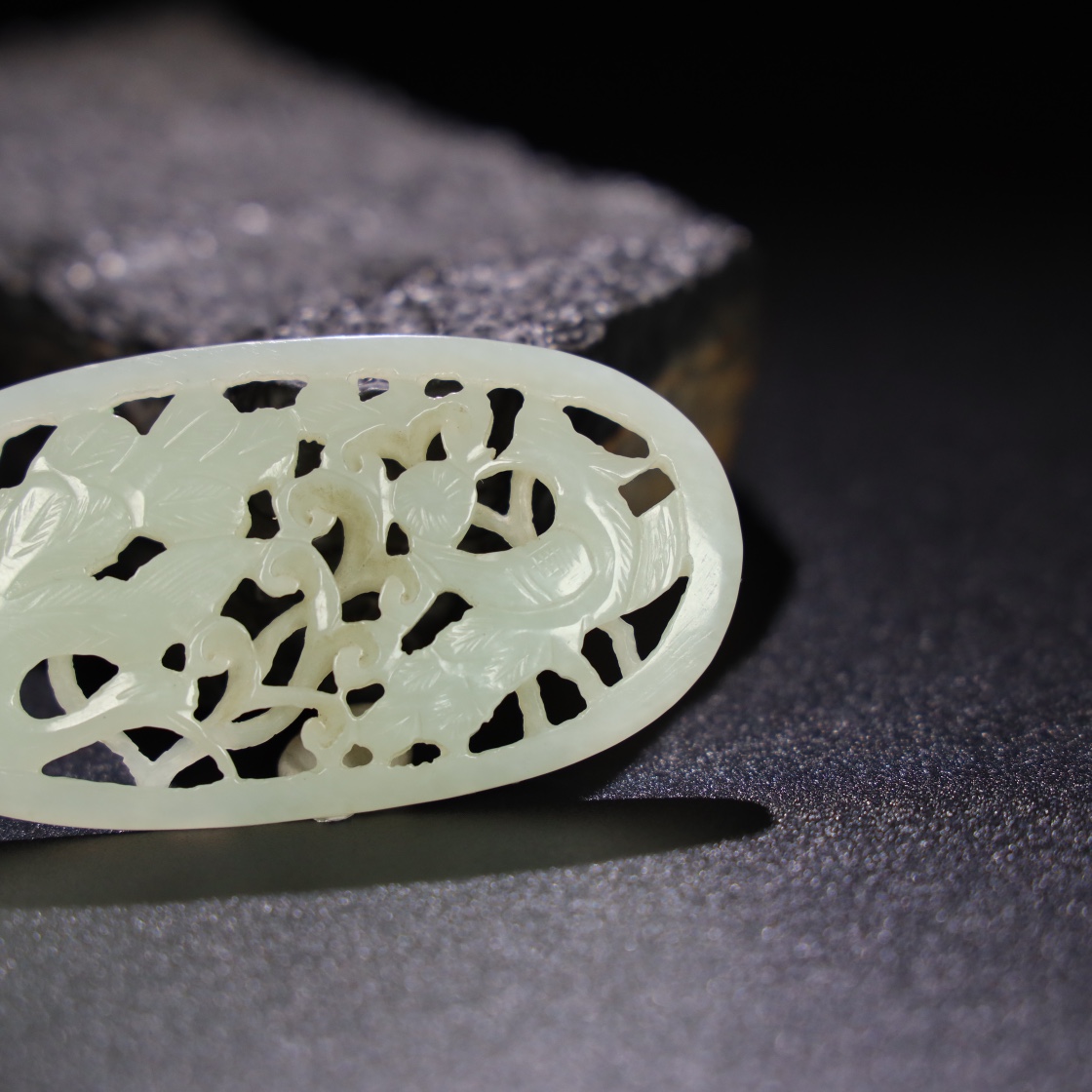 Chinese Natural Jade Carved Pendant