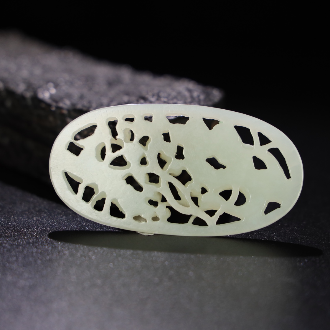 Chinese Natural Jade Carved Pendant