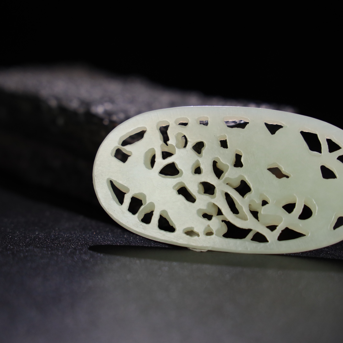 Chinese Natural Jade Carved Pendant