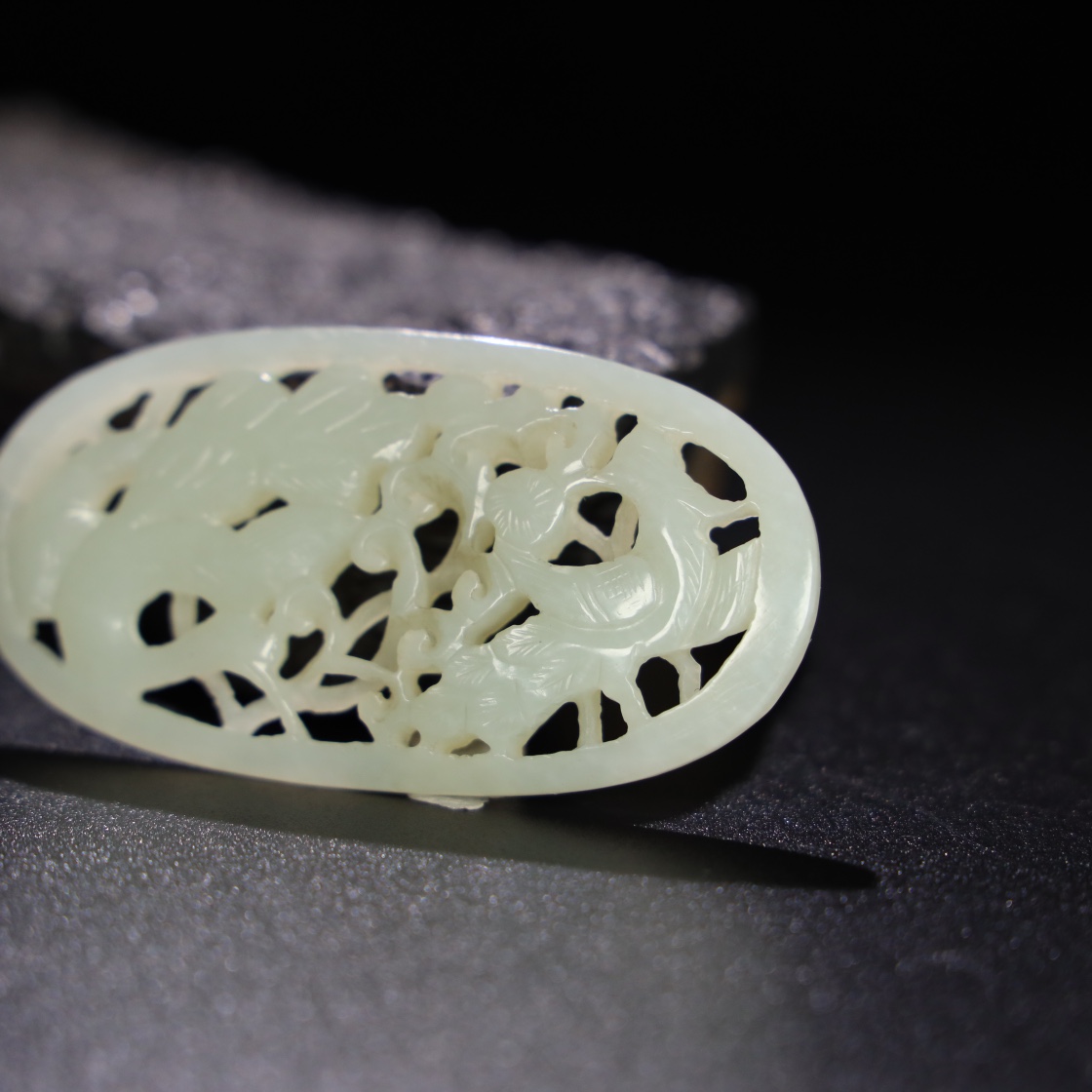 Chinese Natural Jade Carved Pendant