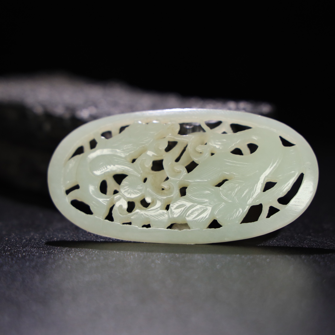 Chinese Natural Jade Carved Pendant