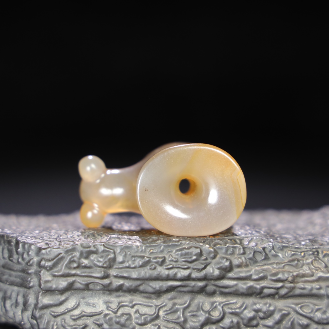 Chinese Natural Jade Carved Pendant