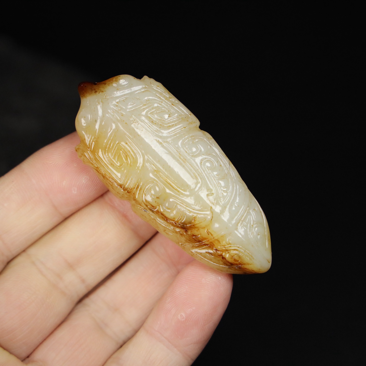 Chinese Natural Jade Carved Cicada