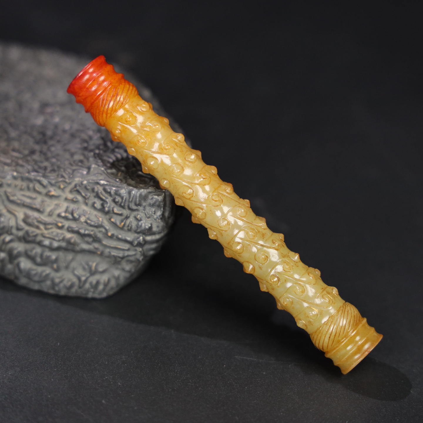 Chinese Natural Jade Carved Ornament
