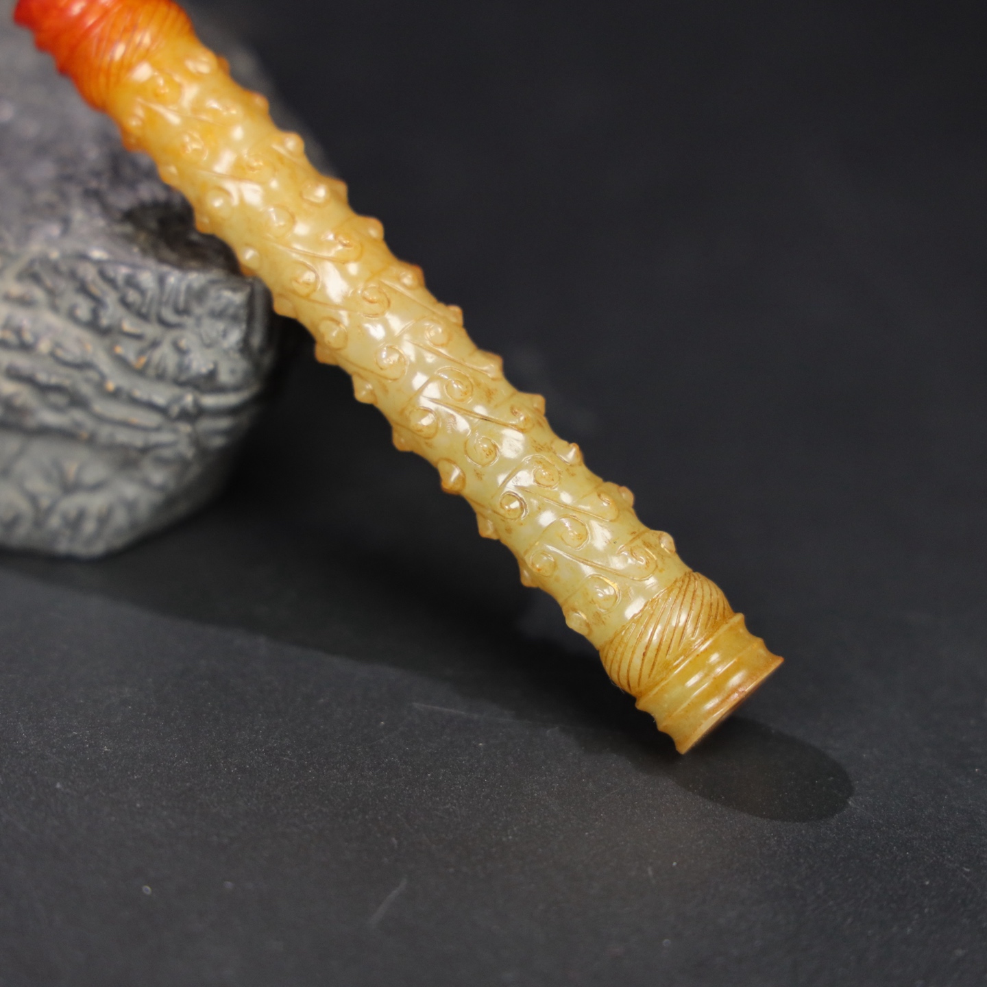 Chinese Natural Jade Carved Ornament