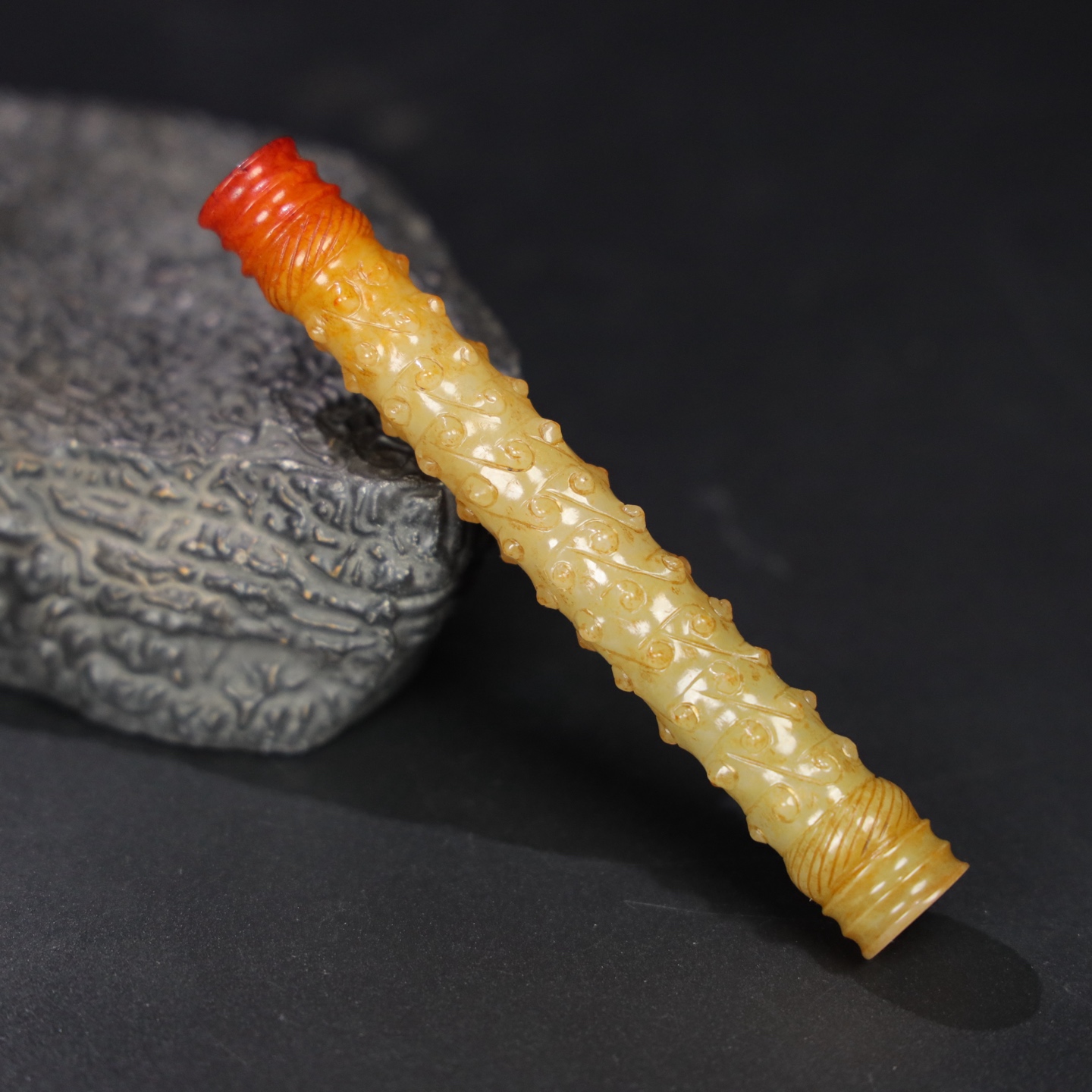 Chinese Natural Jade Carved Ornament