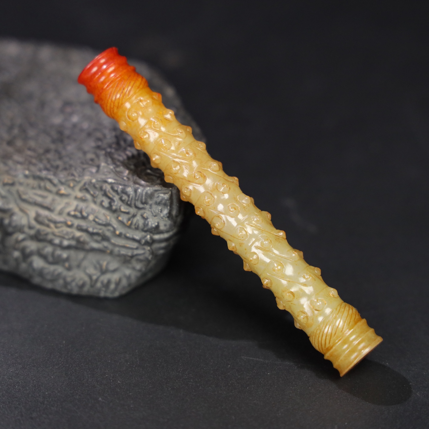 Chinese Natural Jade Carved Ornament