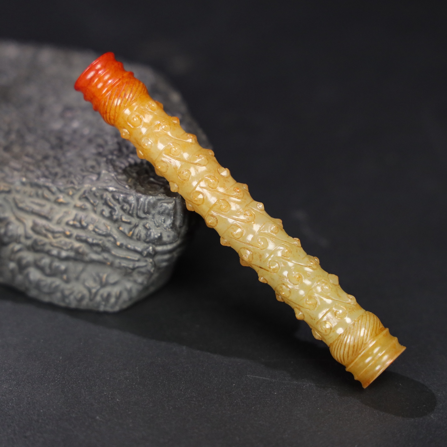 Chinese Natural Jade Carved Ornament