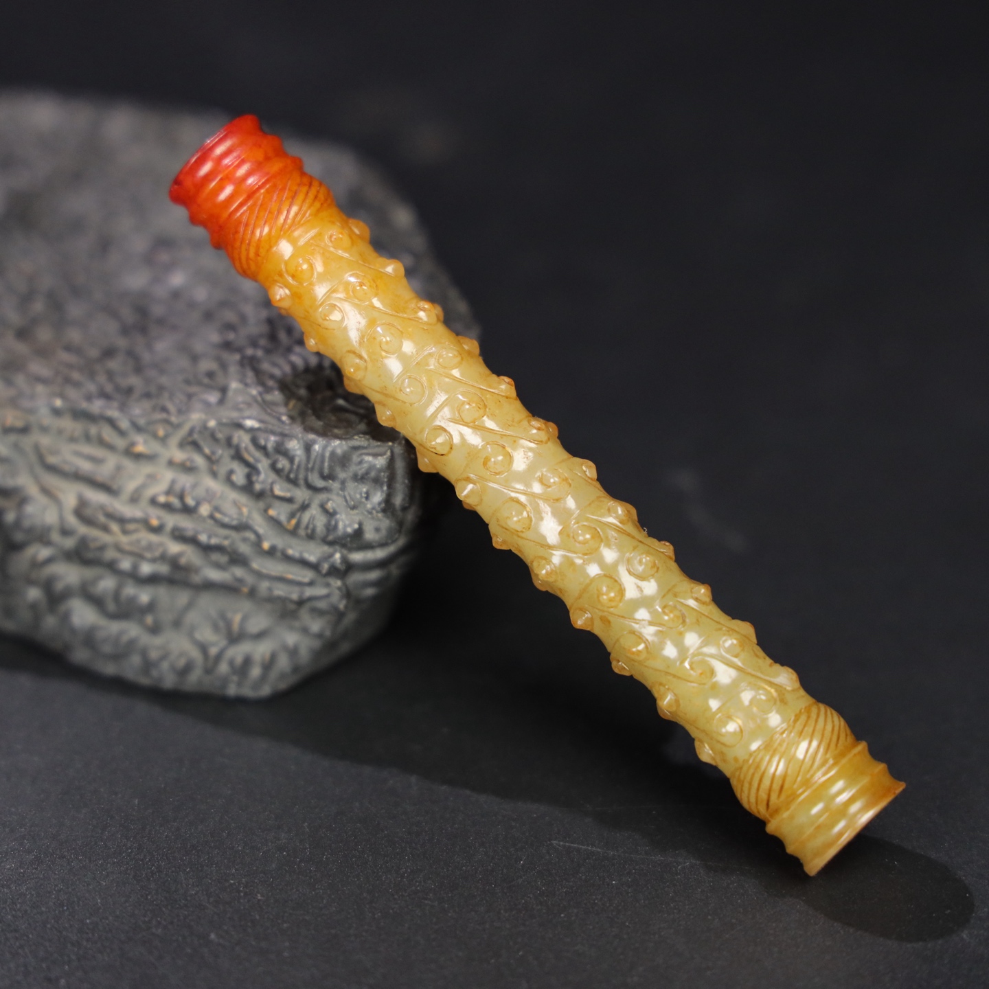 Chinese Natural Jade Carved Ornament