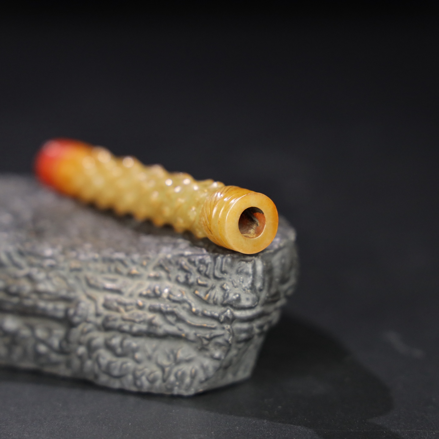 Chinese Natural Jade Carved Ornament