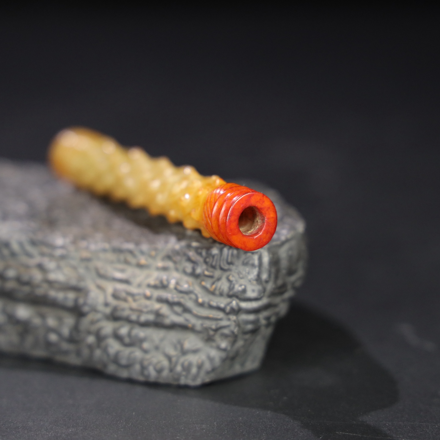 Chinese Natural Jade Carved Ornament