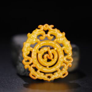 Chinese Natural Jade Carved Pendant