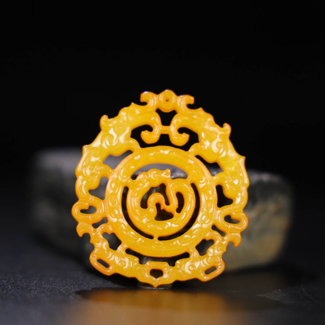 Chinese Natural Jade Carved Pendant